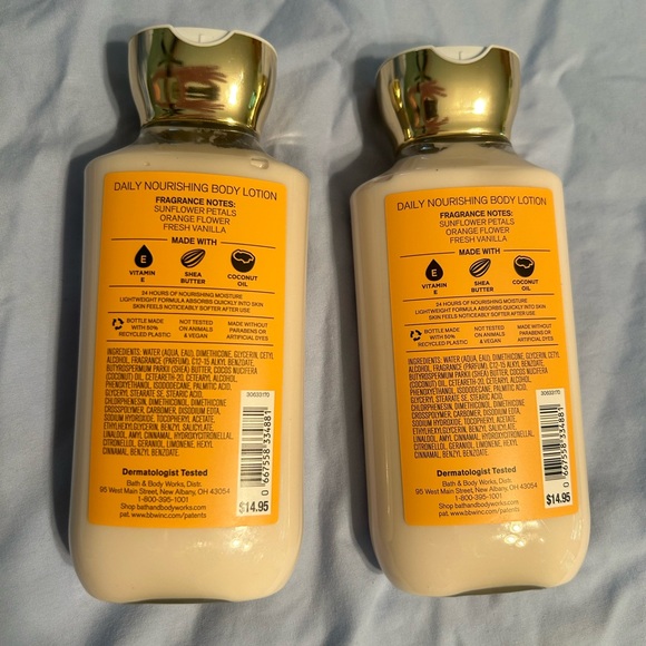 2 Golden Sunflower Lotion Bath & Body Works - Picture 2 of 2